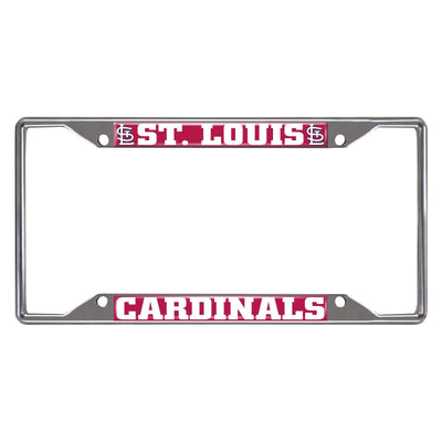 Fanmats MLB St. Louis Cardinals Chrome Metal License Plate Frame