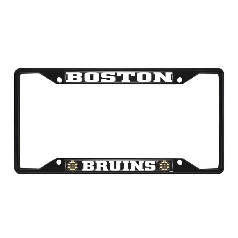 Fanmats NHL Boston Bruins Black Metal License Plate Frame