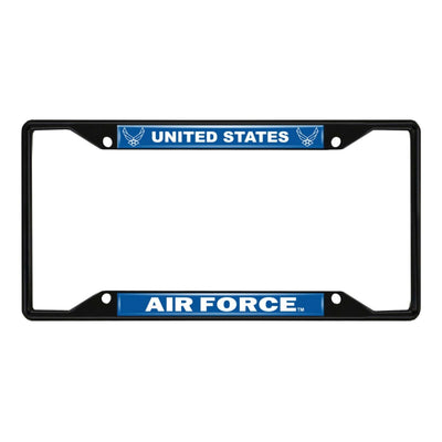 Fanmats Military US Air Force Black Metal License Plate Frame