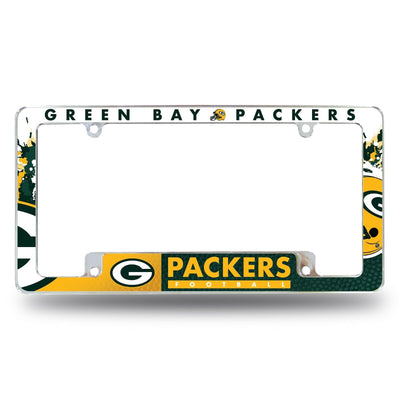 Green Bay Packers Chrome ALL over Premium License Plate Frame Cover Truck Car