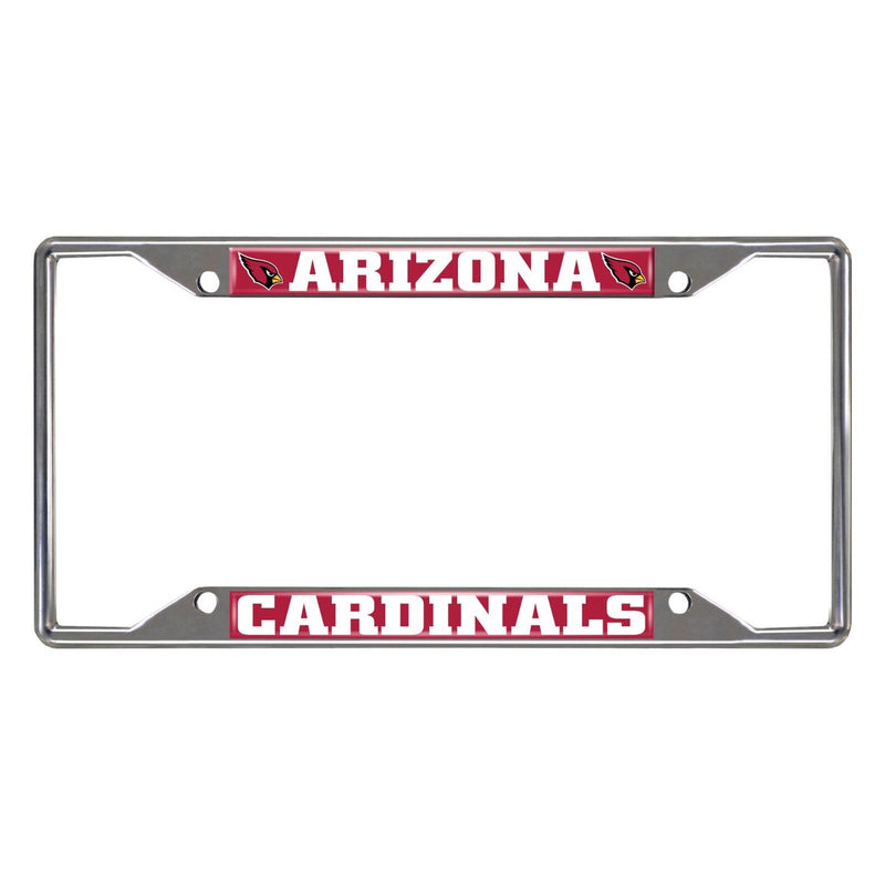 Fanmats NFL Arizona Cardinals Chrome Metal License Plate Frame