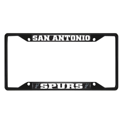 Fanmats NBA San Antonio Spurs Black Metal License Plate Frame