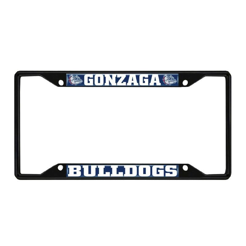 Fanmats NCAA Gonzaga Bulldogs Black Metal License Plate Frame