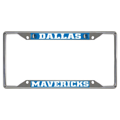 Fanmats NBA Dallas Mavericks Chrome Metal License Plate Frame