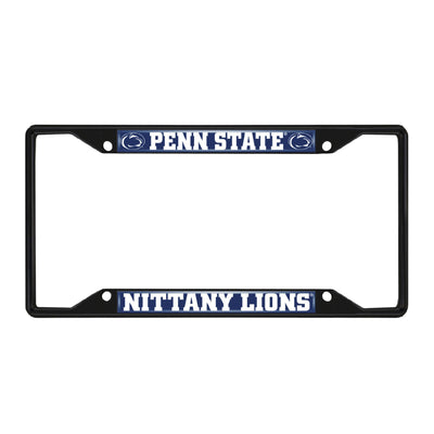 Fanmats NCAA Penn State Nittany Lions Black Metal License Plate Frame