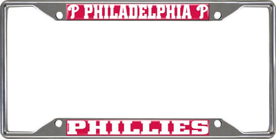 Fanmats MLB Philadelphia Phillies Chrome Metal License Plate Frame