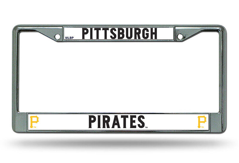 Pittsburgh Pirates Authentic Metal Chrome License Plate Frame Auto Truck Car