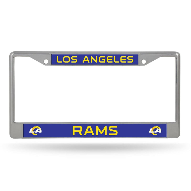Los Angeles Rams COLOR Authentic Metal License Plate Frame Auto Truck Car