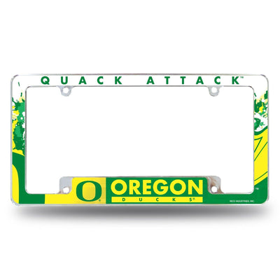 Oregon Ducks Chrome ALL over Premium License Plate Frame Cover Truck Car NCAA