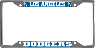 Fanmats MLB Los Angeles Dodgers Chrome Metal License Plate Frame