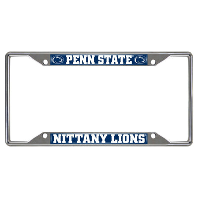 Fanmats NCAA Penn State Nittany Lions Chrome Metal License Plate Frame