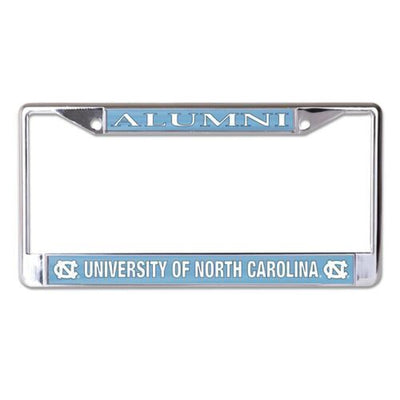 Fanmats Sparo NCAA North Carolina Tar Heels Chrome Metal License Plate Frame