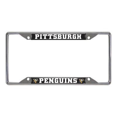 Fanmats NHL Pittsburgh Penguins Chrome Metal License Plate Frame