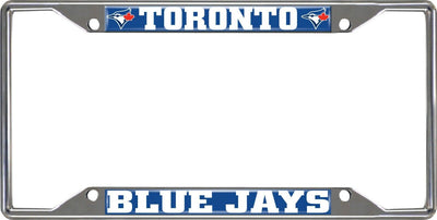 Fanmats MLB Toronto Blue Jays Chrome Metal License Plate Frame