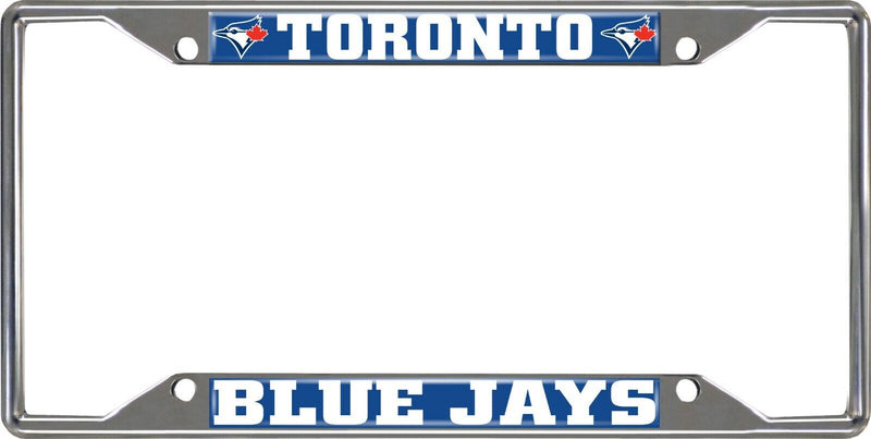 Fanmats MLB Toronto Blue Jays Chrome Metal License Plate Frame