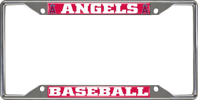 Fanmats MLB Los Angeles Angels Chrome Metal License Plate Frame