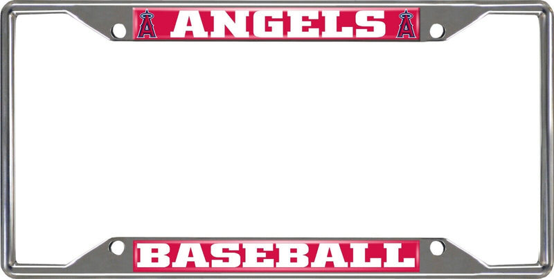 Fanmats MLB Los Angeles Angels Chrome Metal License Plate Frame