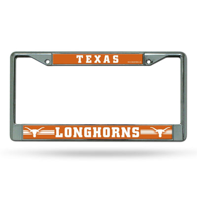 Texas Longhorns Metal Chrome License Plate Frame Auto Truck Car NCAA