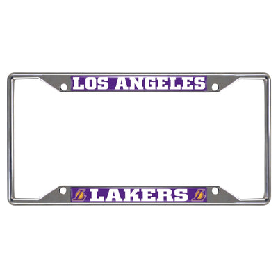 Fanmats NBA Los Angeles Lakers Chrome Metal License Plate Frame