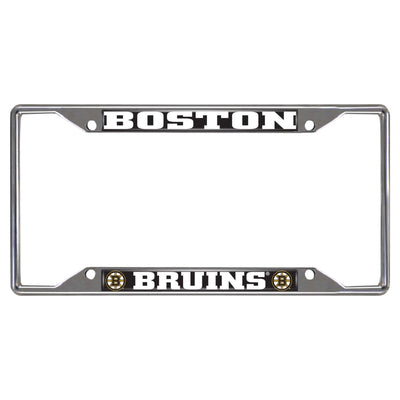 Fanmats NHL Boston Bruins Chrome Metal License Plate Frame