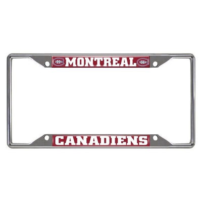 Fanmats NHL Montreal Canadiens Chrome Metal License Plate Frame