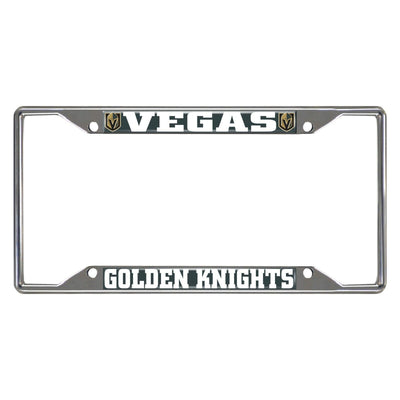 Fanmats NHL Vegas Golden Knights Chrome Metal License Plate Frame