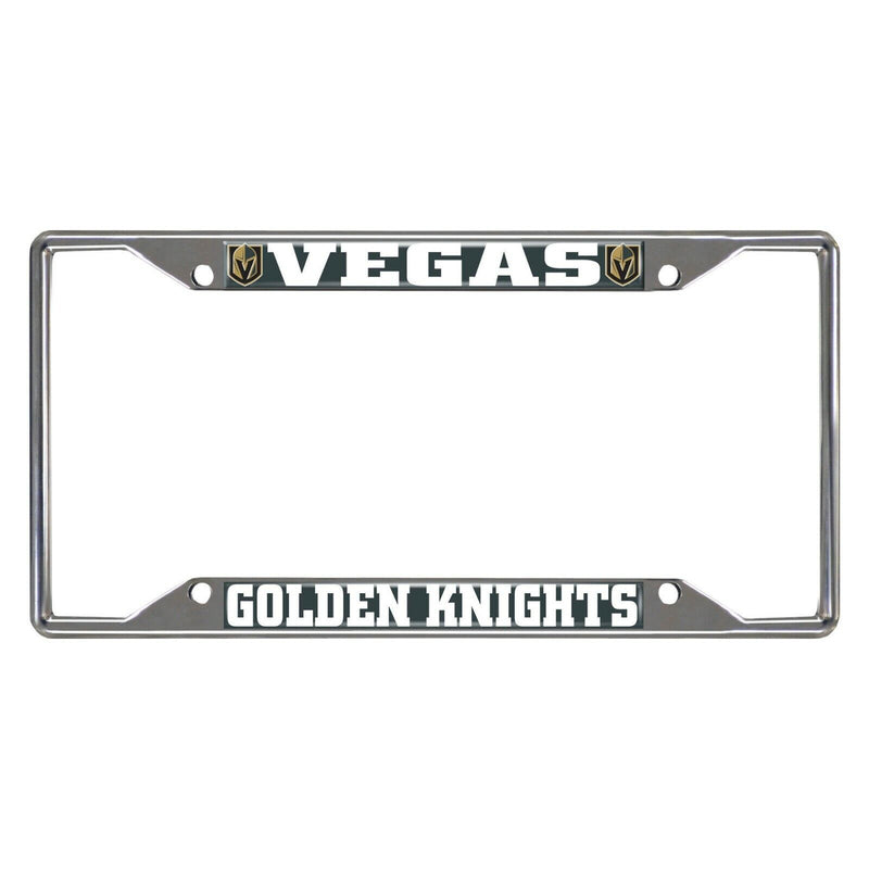 Fanmats NHL Vegas Golden Knights Chrome Metal License Plate Frame