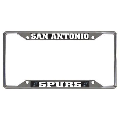 Fanmats NBA San Antonio Spurs Chrome Metal License Plate Frame