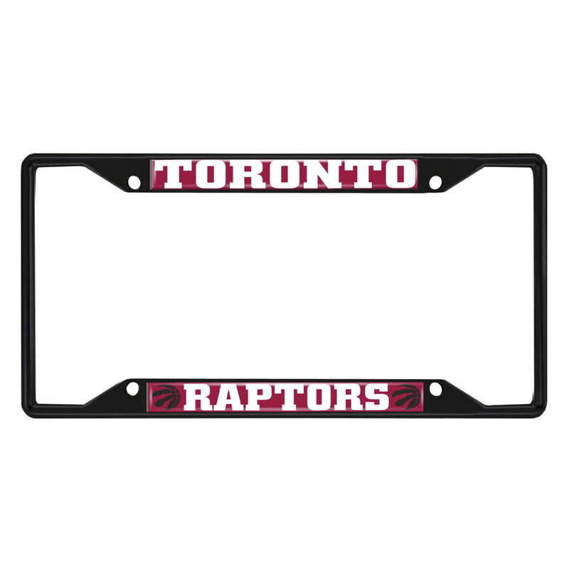 NBA Toronto Raptors Black Metal License Plate Frame